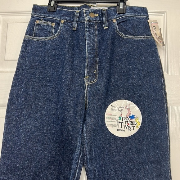 Parallel Lines Dark Wash Stone Wash High Waist 11 Vintage USA - Picture 2 of 8